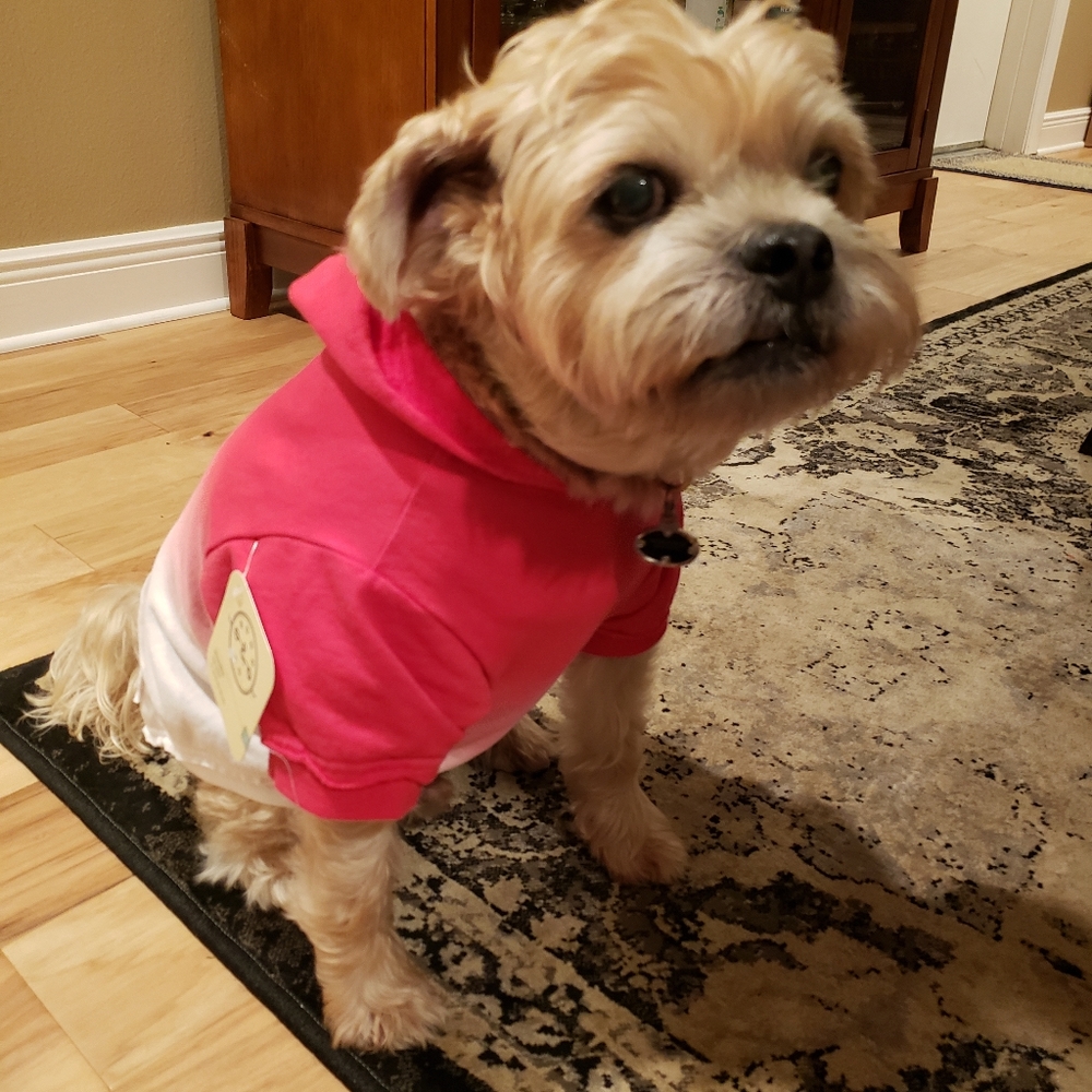 ❤️Host Pick❤️ Red and White Dog Hoodie L